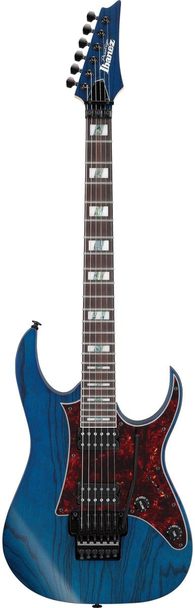 Ibanez Prestige RG653DX-TDF Transparent Deep Blue Flat - Elektrische gitaar