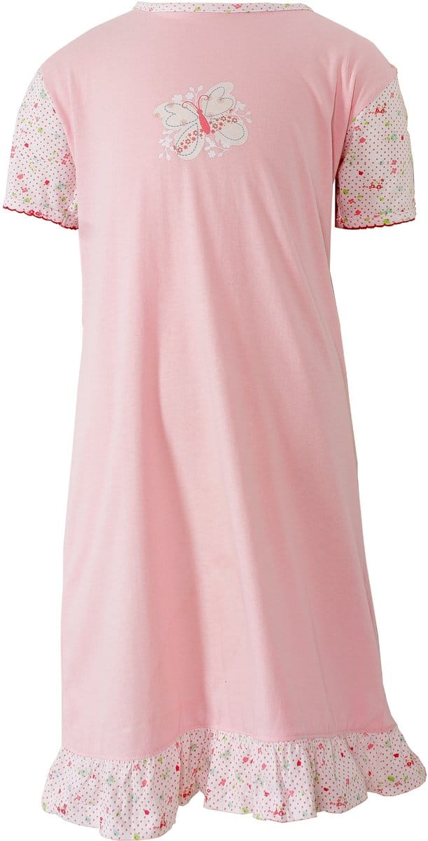Angelfish Meisjes Nachthemd - 100% Katoen - Roze - Maat 98