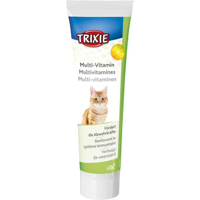 Voordeelpakket: 3x100g Trixie Multi-Vitaminepasta Versterkt de weerstand van het lichaam Kattensnacks
