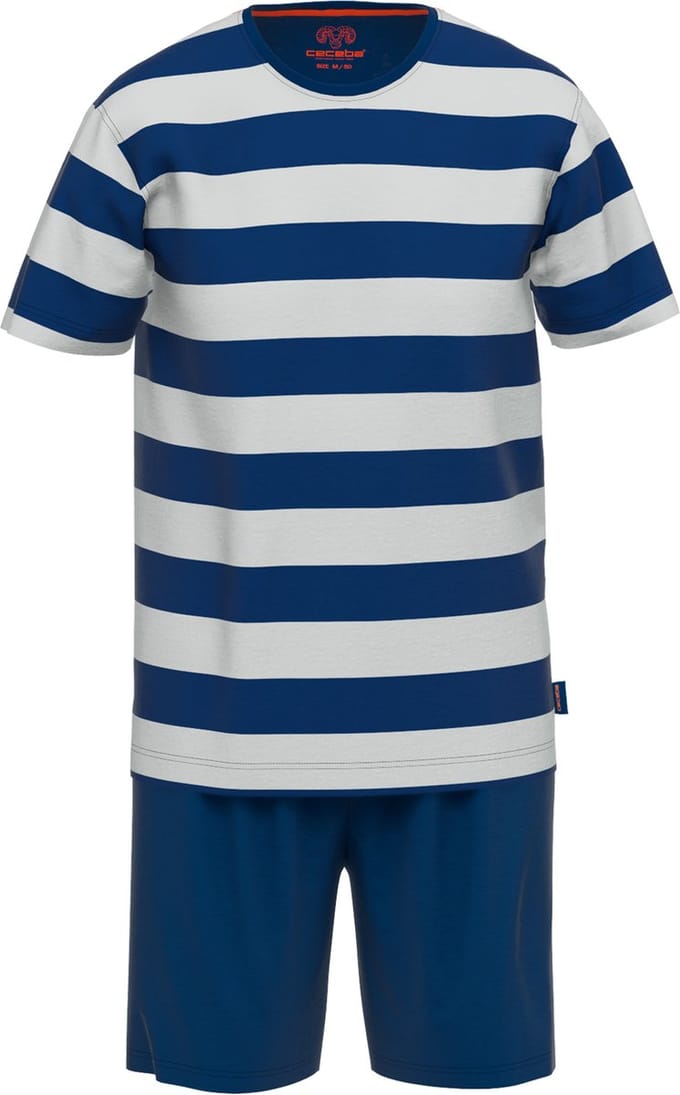 CECEBA Pure Cotton Heren Shortama - Blauw - Maat 7XL