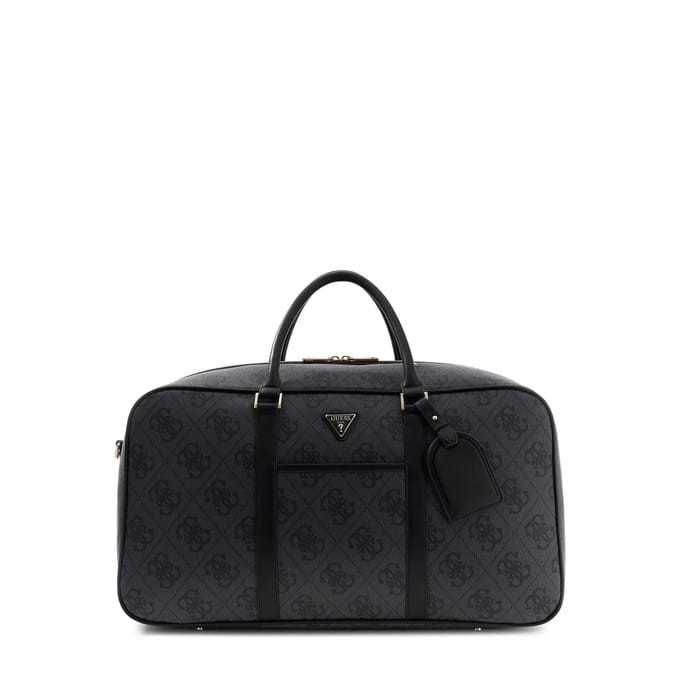 GUESS reistas schoudertas Weekender Duffle Bag Coal Logo donkergrijs