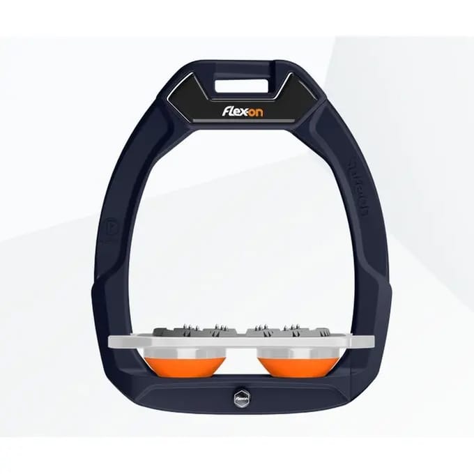 Veiligheids stijgbeugels Plat Ultra Grip Marine/Grijs/Oranje Flex-On Safe-On