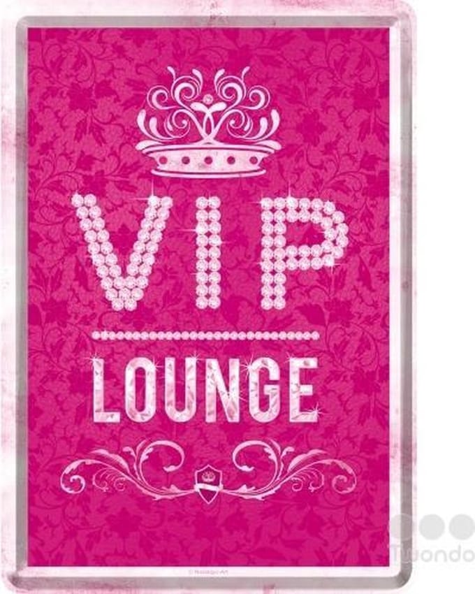 Nostalgic Art Metalen Postkaart VIP Pink 10x14 cm