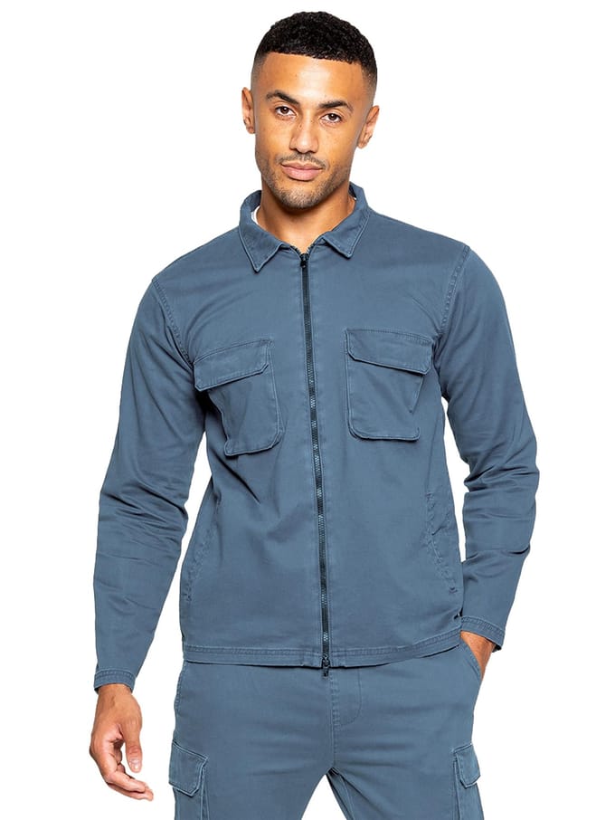 Enzo | Heren Cargo Overshirt Jas
