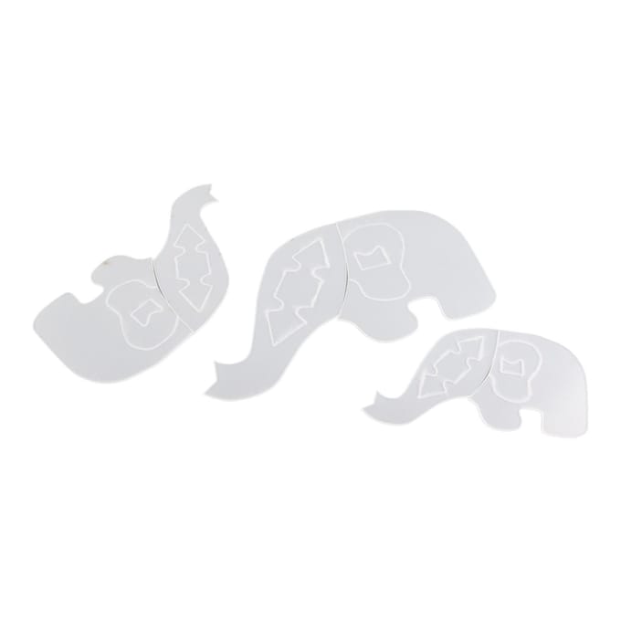 3 STuks Olifant Sjabloon Liniaal Schattig Lief Dier Makkelijk te Gebruiken Acryl Naaipatroon Sjabloon voor white