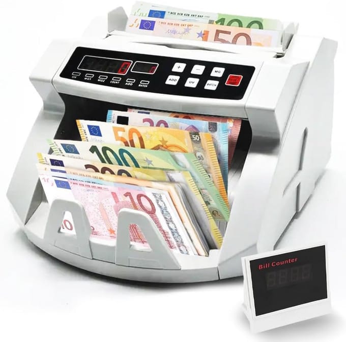 Draagbare Geldtelmachine met Dubbel LED-display - Efficiënt en Nauwkeurig