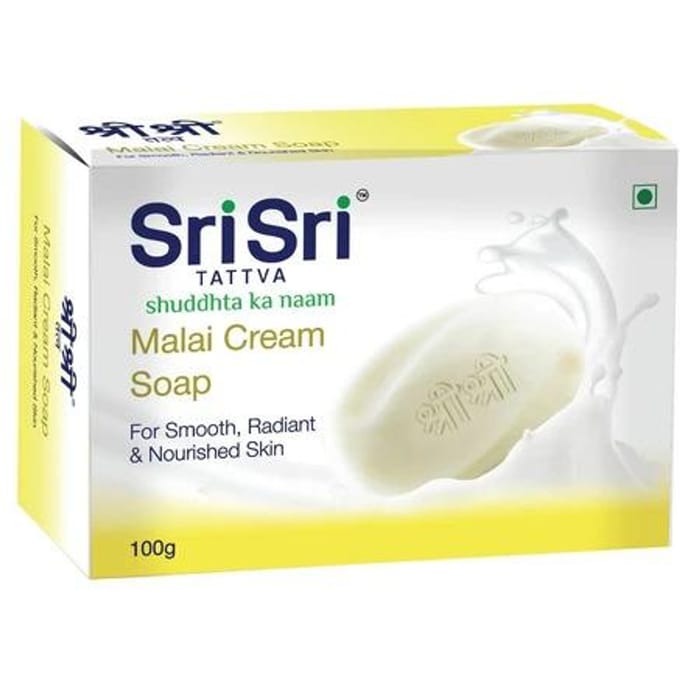 Savon-crème Malay (100g), Savon Crème Malai Sri Sri Tattva 4.3 white