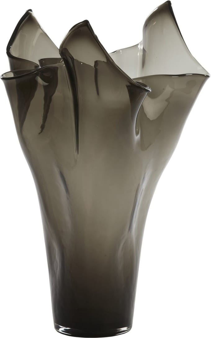 Light&living Vaas Ø31x46 cm AIORA glas donker grijs