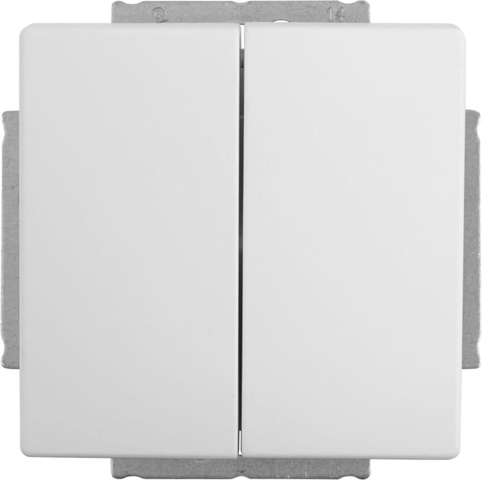 Busch-Jaeger Futura Linear schakelaar - inbouw - wissel/wissel - mat wit