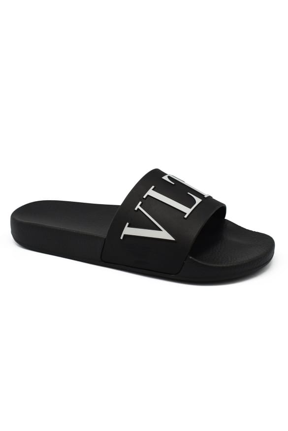 Valentino Garavani VLTN-slippers Zwart