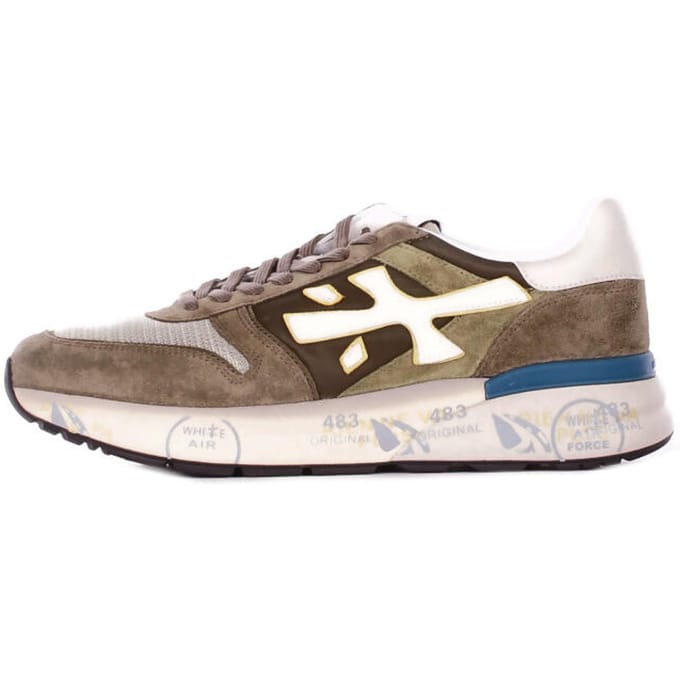 Premiata Mick Sneakers - Suède - Heren - Groen - Maat 43