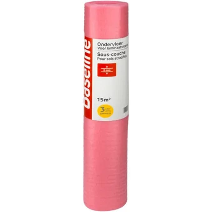 Baseline Laminaat Ondervloer Red - 2mm - 15m²