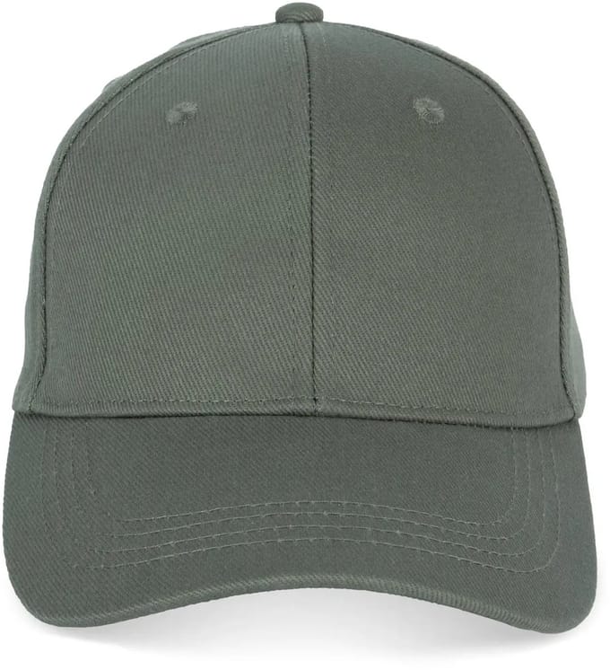 Native Spirit Ecologische unisex pet met 6 panelen NS038 - Organic khaki - One size