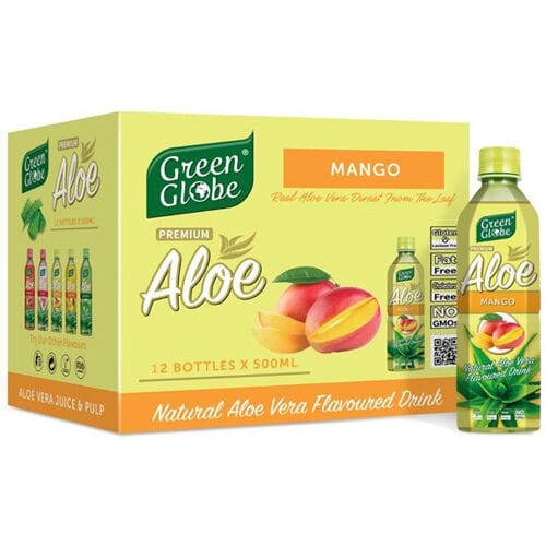 OKF aloë-mangodrank 20 flessen x 500 ml doos van 20 flessen