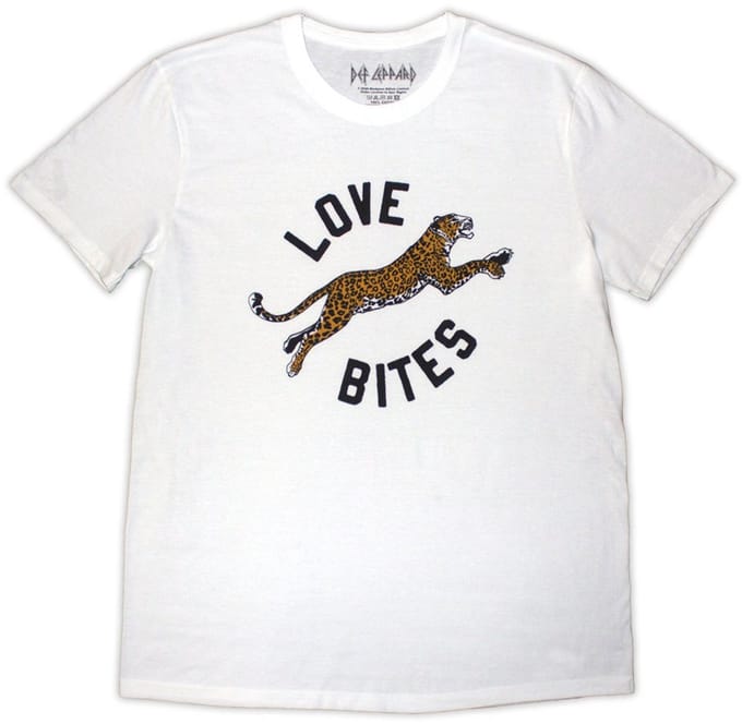 Def Leppard - Love Bites Leap Heren T-shirt - S - Wit