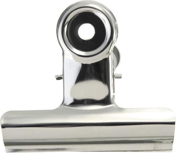LPC Papierklem Bulldog clip zilver - 38 mm -20 stuks