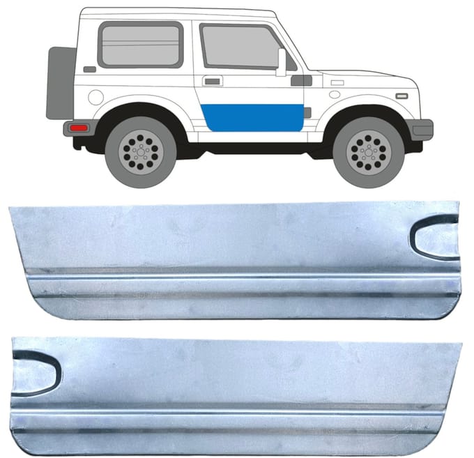 Deur reparatiepaneel voor Suzuki Samurai 1981- / Links + Rechts / Set