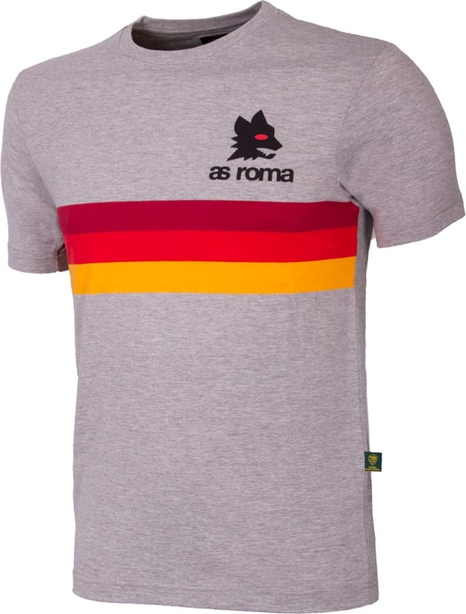 COPA - AS Roma Stripes T-Shirt - Heren - Grijs - M