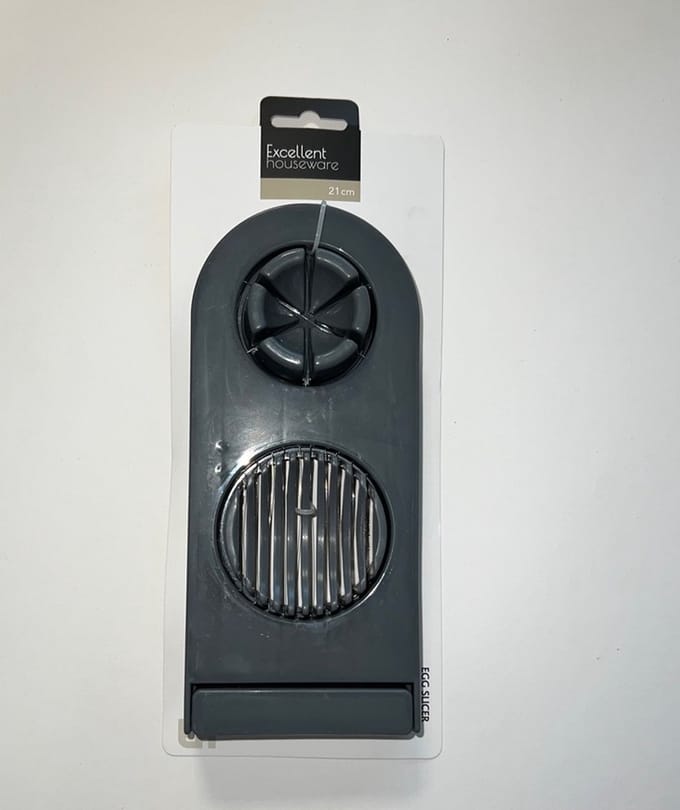 Excellent Houseware - Egg Slicer - Eiersnijder - Ei - Snijder - 2 in 1 – Antraciet