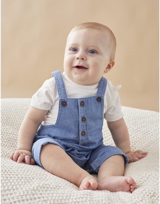 noukie's - Jeans salopette - Zomer - 9 maand  / 74