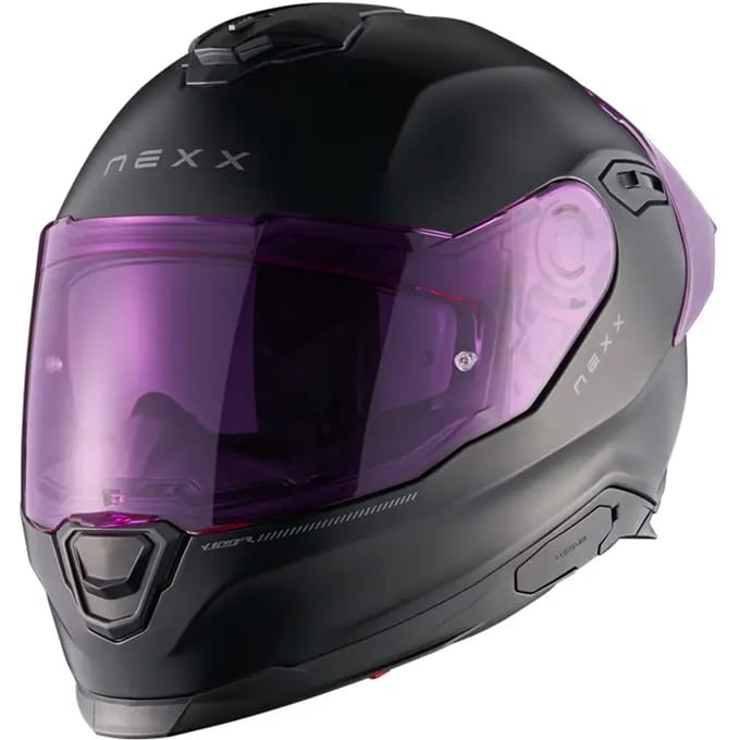 Nexx Y.100R Subsonic Mat Zwart Roze Integraalhelm - Helm