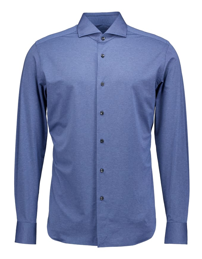 Xacus Active Shirt Lange Mouw Overhemden Blauw Act520ml/31633