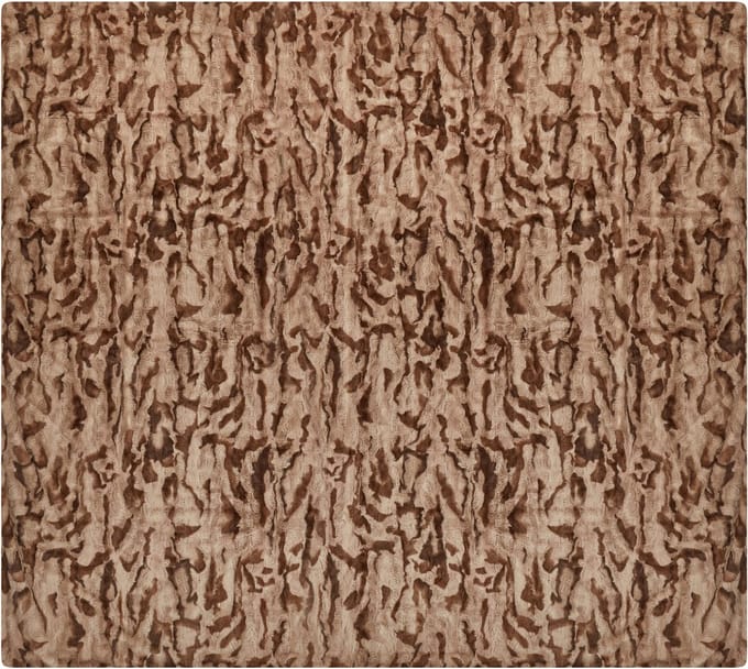 BAKIRA - Bedsprei - Bruin - 200 x 220 cm - Nepbont
