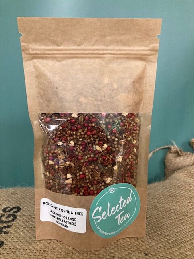 Koepoort Koffie Selected Tea - Rooibos thee - Spice nut orange - 100 Gram - Stazak