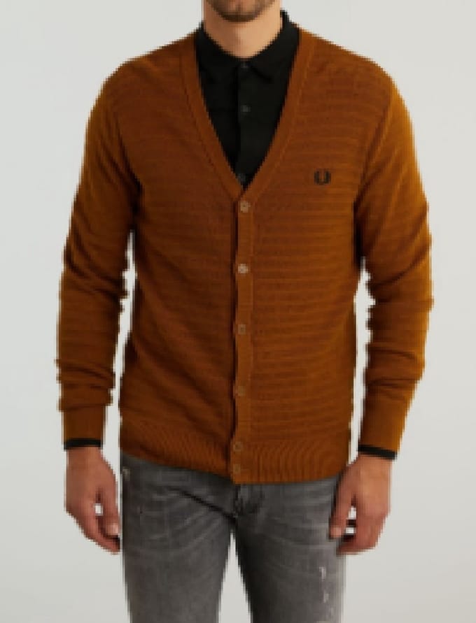 Fred Perry Chevron Cardigan Vest - Maat L