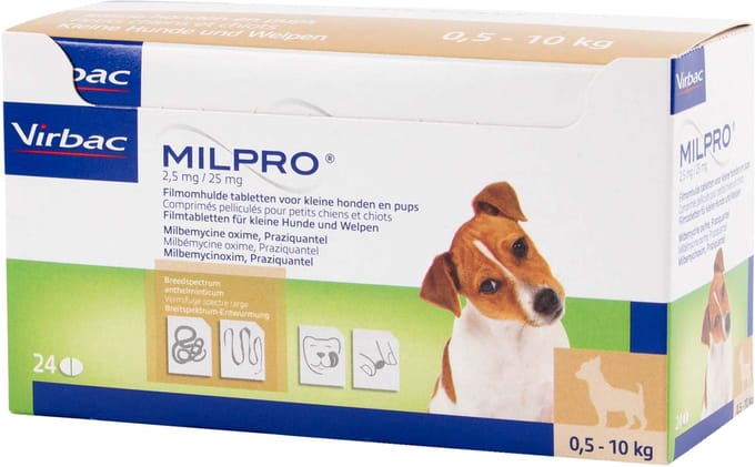 Milpro Kleine Hond - 4 tabletten