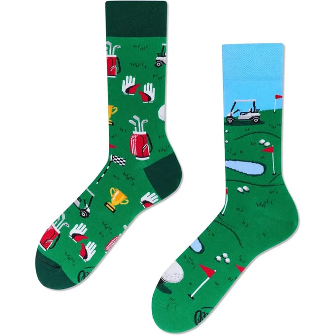 Many Mornings unisex sokken - Golf Course - Unisex - Maat: 43 - 46