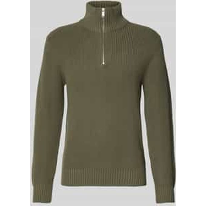 Gebreide pullover met schipperskraag