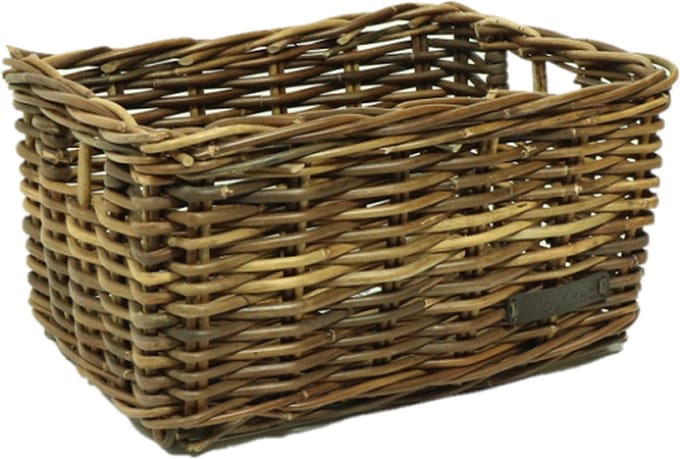 Kratmand S Bruin 25L - klassieke fietsmand