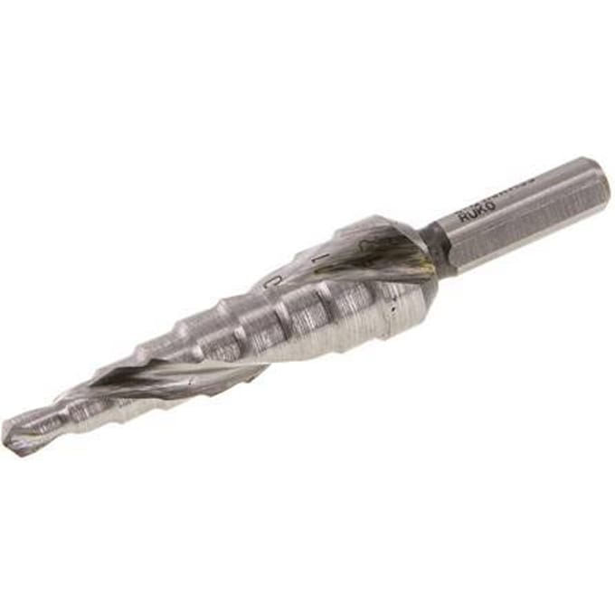 Ruko Hss Trappenboor Spiraalgegroefd Maat 0/9