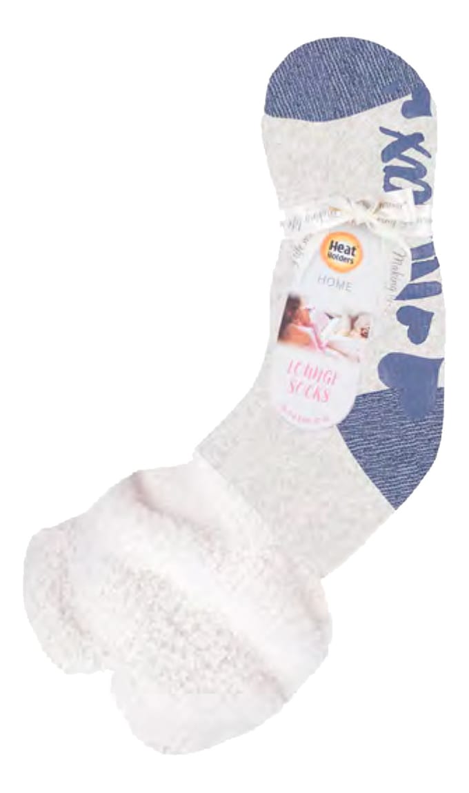 Heat Holders Dames antislip thermo bedsokken - Mauve (Traag)