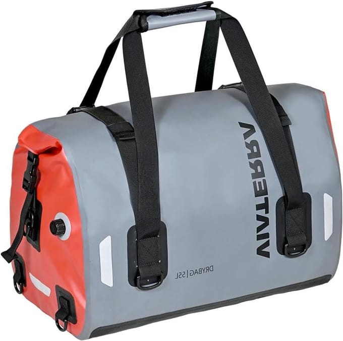 Motorfietstas - Bagagetas - Reizen - 100% waterdicht - 55 liter - Grijs