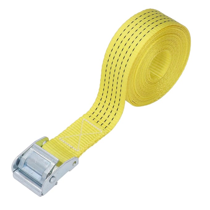 Spanband 49 mm 6 m Heavy Duty Sjorband Geschikt voor Motorfietsen Vrachtwagens Trailers Bagage yellow