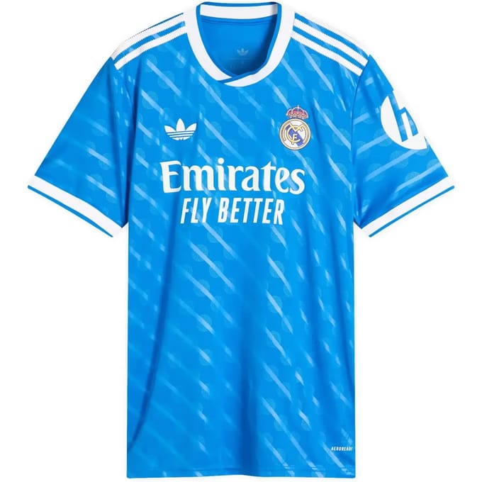 Adidas Real Madrid Truien/Replica's Heren - Blauw - Maat L - Poly Jersey