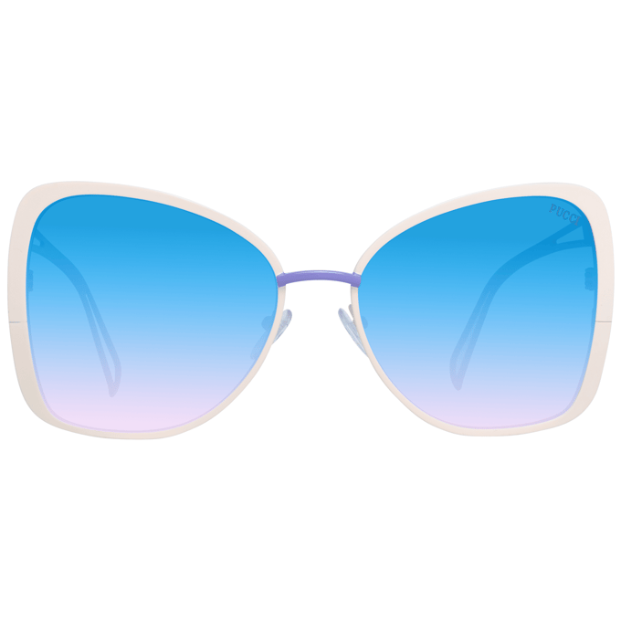 Emilio Pucci Dames Zonnebril Ep0168 24w Ivory White Purple/58-18-140