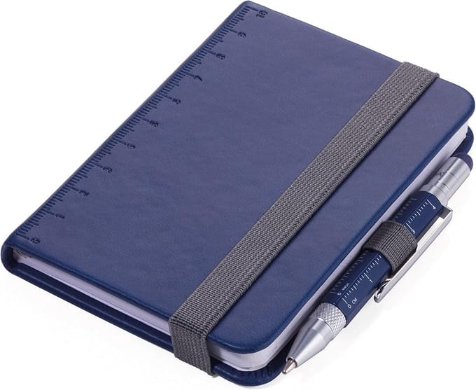 A7 Notitieblok met 128 Vellen en Multitasking Balpen - Blauw