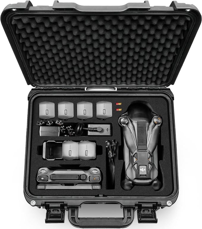 Waterdichte Hard Case voor DJI Mavic 4 Pro Drone, Inclusief Accu's, Oplader en Accessoires