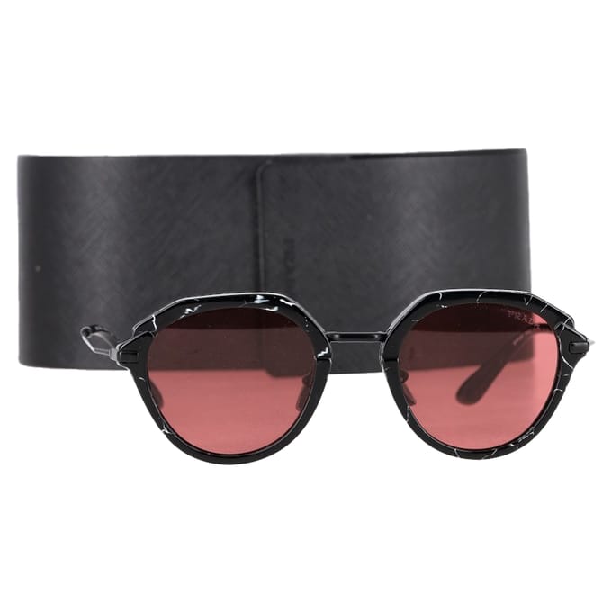 Prada Phantos 50mm zonnebril in zwart acetaat