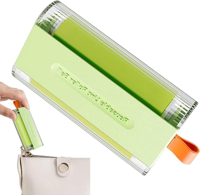 Stofroller - Plakroller Haar - Huis Reinigen - Herbruikbaar Siliconen - 56x26x1195 cm - Groen