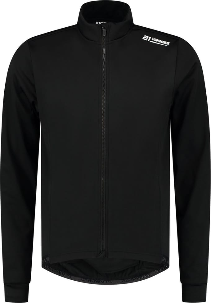 21Virages Tramonto fietsjack windprotect Heren Zwart wit - L