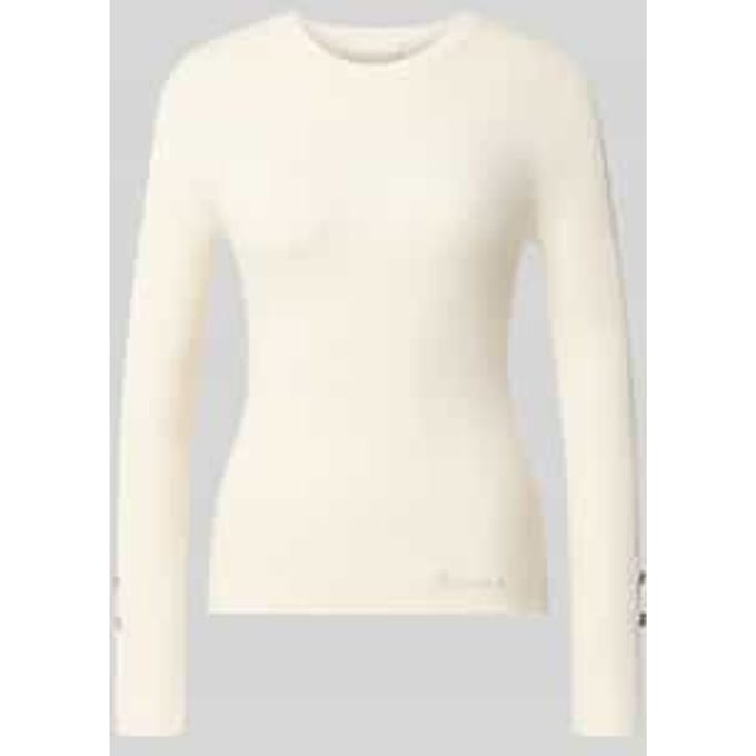 slim fit shirt met lange mouwen van viscosemix model 'Ellie'