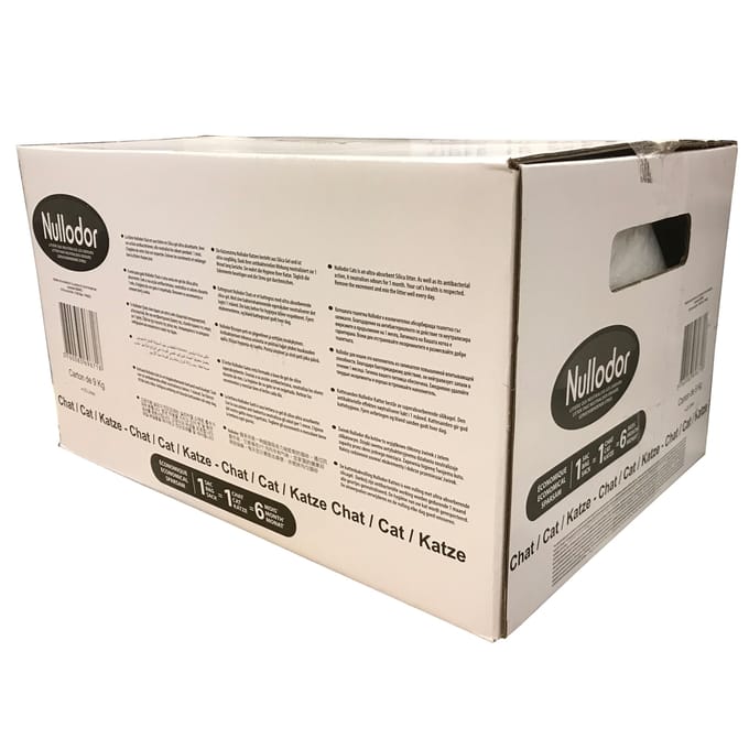 9 kg Nullodor silica kattenbakvulling