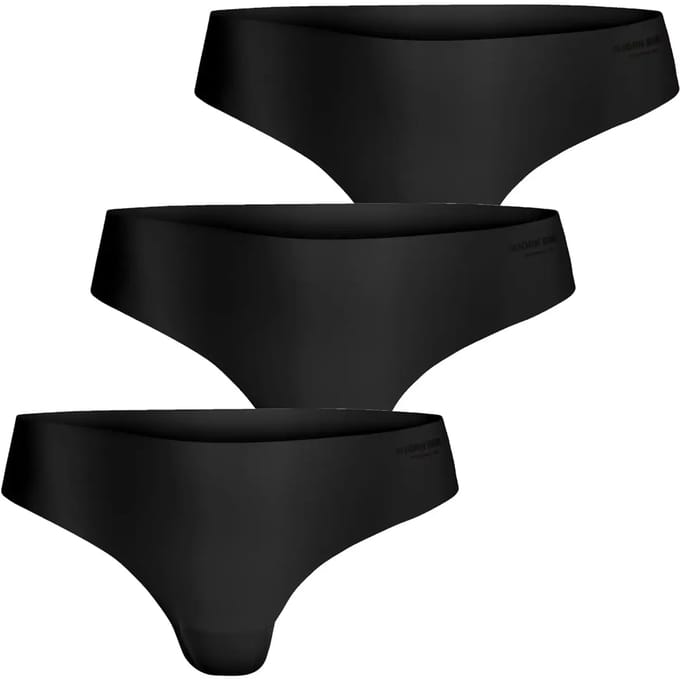 Björn Borg dames Invisible thong - string (3-pack) - zwart - zwart - zwart