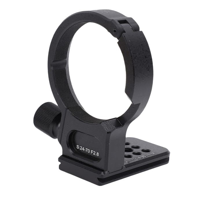 Collier d'objectif Monture Trépied Alliage d'Aluminium Conception de Base Surdimensionnée Support d'Objectif Support pour black