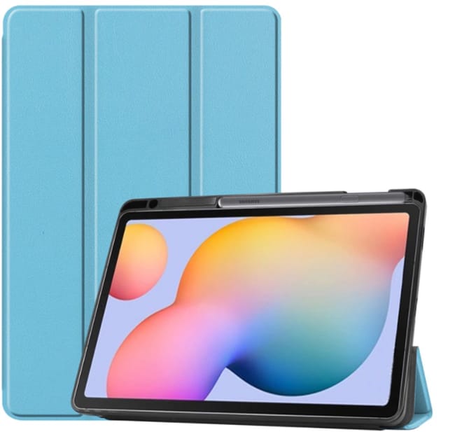 EtuiTab - Galaxy Tab S6 Lite Hoes - Blauw - Dun en Praktisch - Compatibel met Pen