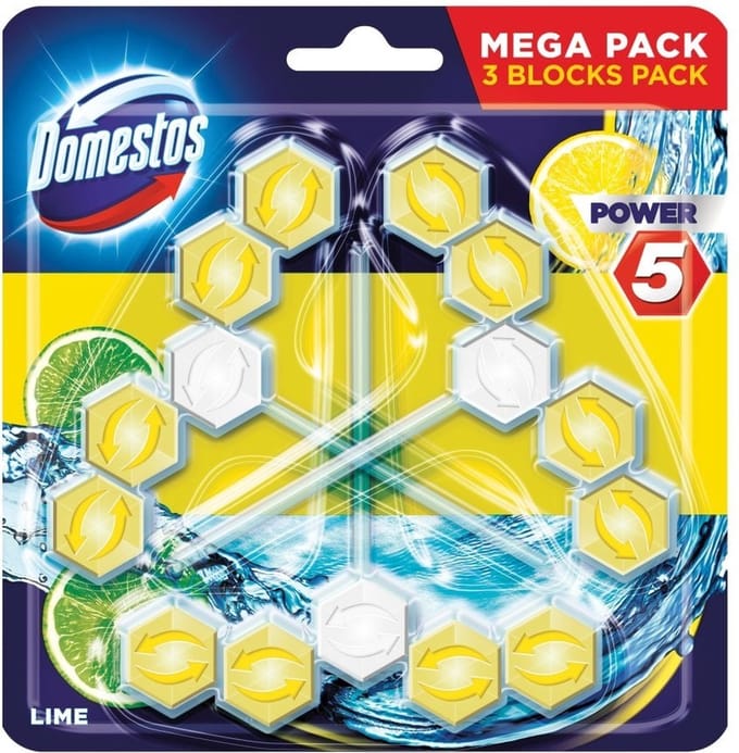 Domestos Power 5 Desinfecterend reinigingsmiddel Solide Lime